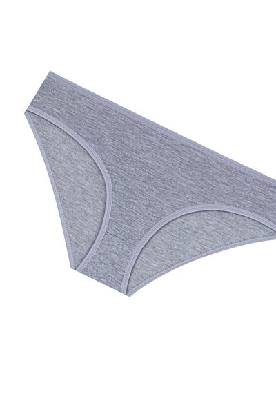 Gizli Butik Gray Cotton Lycra Women's Panties