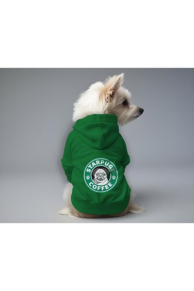 MPZ Pets Cat and Dog Outfit & Dress - Green Hoodie Starpugs