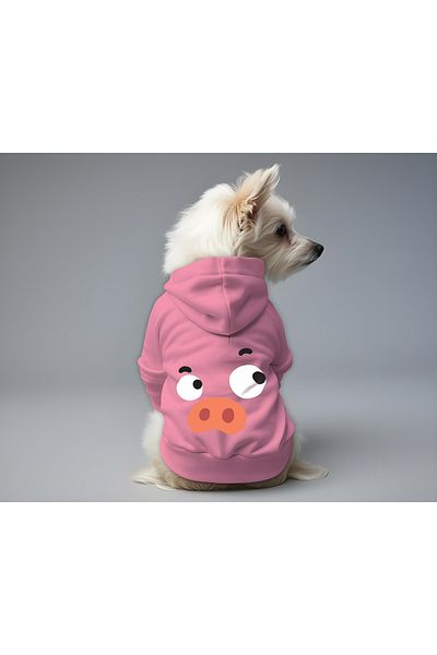 MPZ Pets Cat and Dog Outfit & Dress - Pink Hoodie Pig