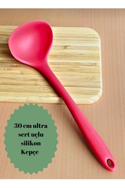 elfnur 1Pc Hard Tip Heat Resistant Fireproof Non-Stick Pan Anti-Scratch Silicone Food Scoop