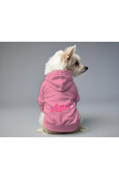 MPZ Pets Pink Hoodie Angel Cat and Dog Outfit & Dress