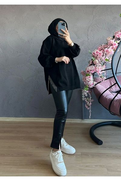 Neva Style tunica pulover hijab cu lanțuri