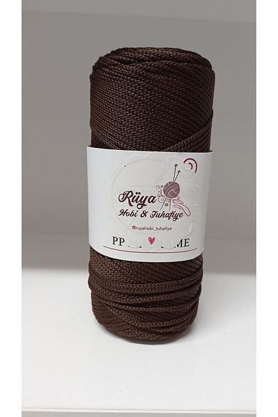 rüya hobi Τσάντα Macrame από πολυεστέρα σε καφέ πικρό χρώμα - Supla Runner Rope 210