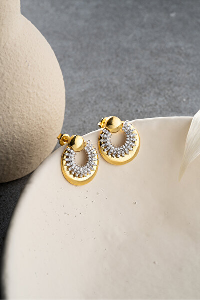 Silvano Jewelry 925 Ayar Gümüş Trend Küpe