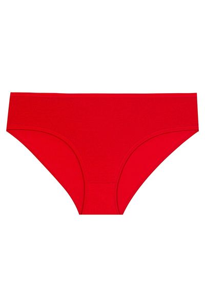 Gizli Butik Red Women's Panties - Solid Color, Cotton and Lycra