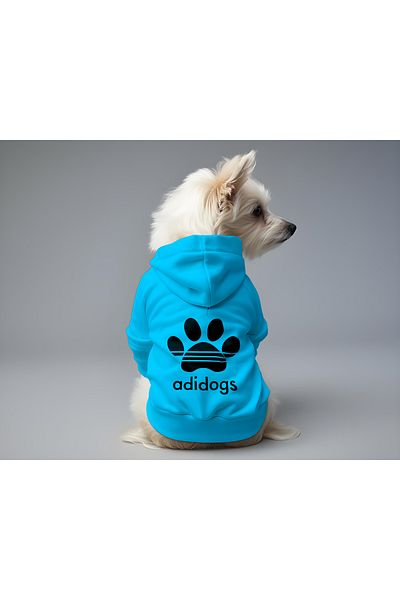 MPZ Pets Blue Hoodie Adidog - Cat and Dog Clothing & Dress