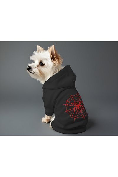 MPZ Pets Cat and Dog Clothes - Black Hoodie and Spider Suit