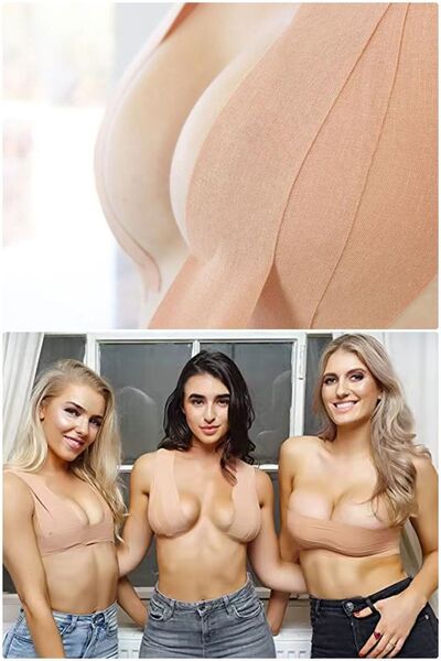 Yenilig Skin Color Support Tape - Adhesive Breast Shaper and Anti-Sagging - 5cm X 5m