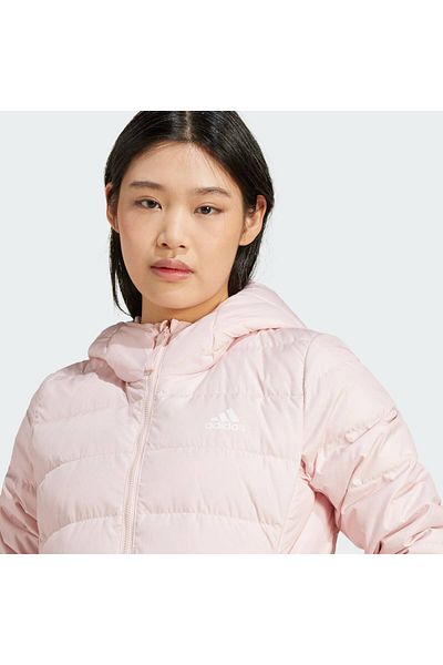 adidas Essentials Light Down Kadın Kışlık Şişme Ceket Uzun Ekru Ix8931