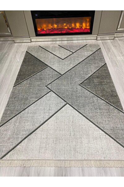 ALLGELSİN Yıkanabilir Kaymaz Taban Salon ve Oturma odası Halısı 4m² Dört Metr...