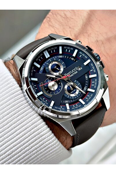 Ferrucci Function Fonksiyonlu Su Geçirmez Deri Kordon Erkek Kol Saati