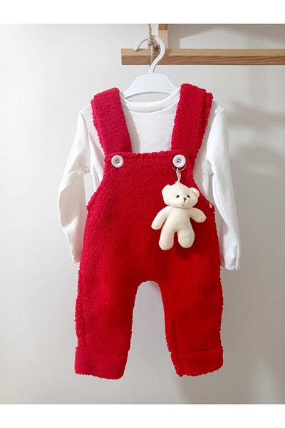 krm kerem bebe Winter Welsoft Baby Salopet Set