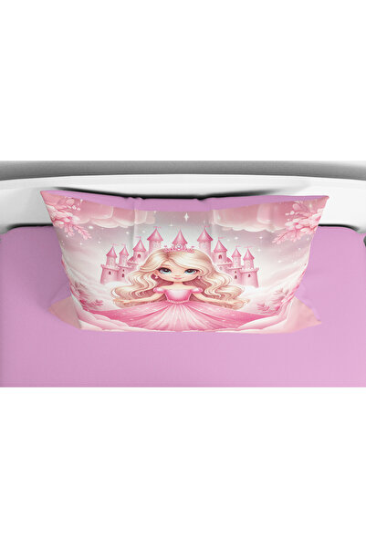 Erays Home Fairy Tale Princess Themed 3D Digital Printed Single Size Sheetless Girls' Bedding Set