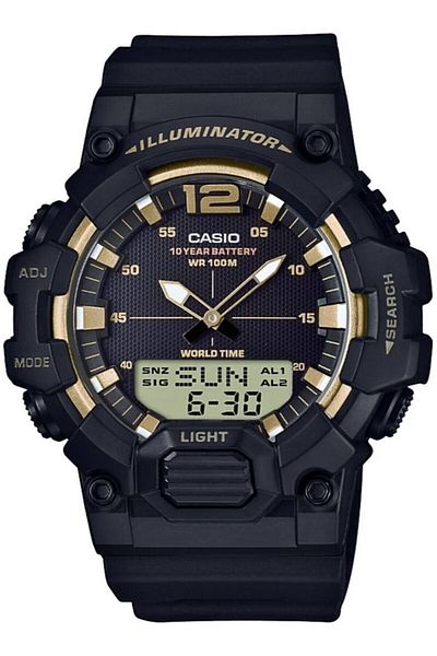 Casio Black Gold Color Men's Wristwatch