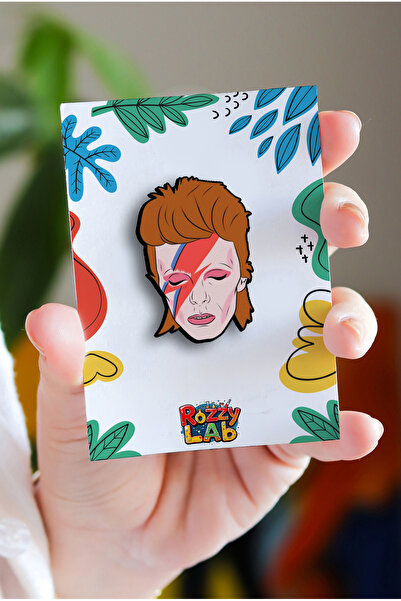 Rozzy Lab David Bowie No1 - Rock Music - Müzik - Pin - Rozet - Broş - Yaka Ça...