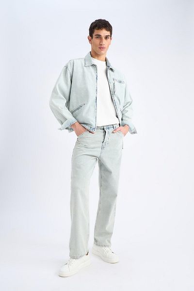 DeFacto Дънково яке с цип Relax Fit D8311AX25SP