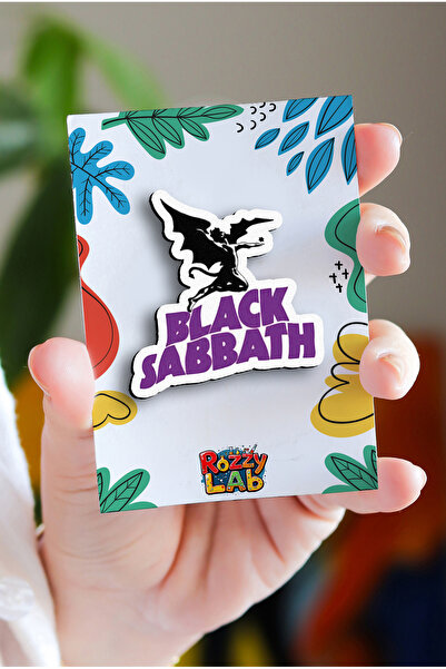 Rozzy Lab Black Sabbath - Rock Music - Müzik - Pin - Rozet - Broş - Yaka Çant...