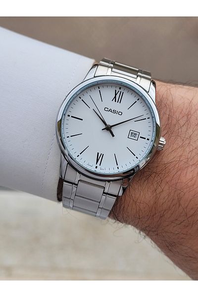 Casio Silver White Color Men's Wrist Watch
