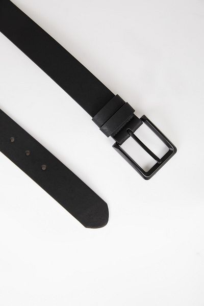 DeFacto Lässiger Herrengürtel – rechteckige Schnalle, Kunstleder, X3809AZNS