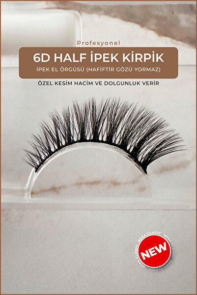 Nera Classy 6D Doğal İpek Takma Kirpik - Özel Kesim Doğal Ve Hafif Kirpik - T...