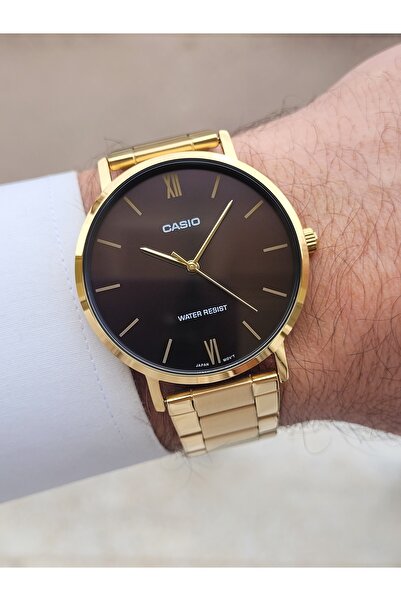 Casio Gold Kahverengi Renk Erkek Kol Saat