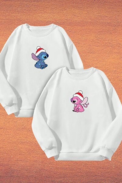 Wish BF _Dear Couple Combination Lilo and Angel με τύπωμα Πρωτοχρονιάτικο Φού...