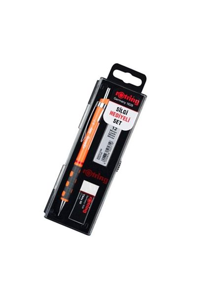 Rotring School Set Versatil Min Eraser Gift 0.7 mm Highlighter Orange Ro-Kk07-07Ft