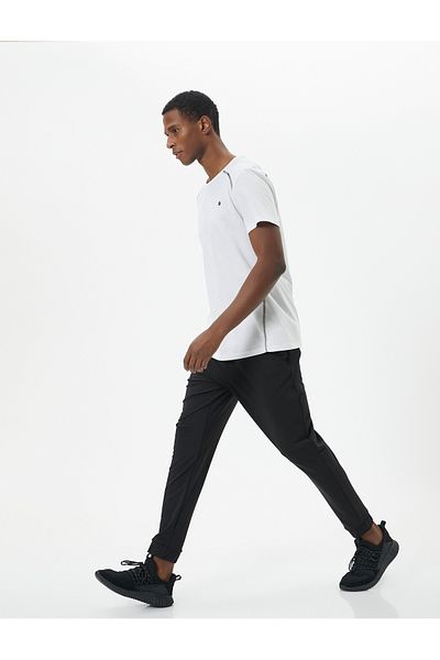 Koton Jogger-Jogginghose mit Spitzenbund und Taschendetail