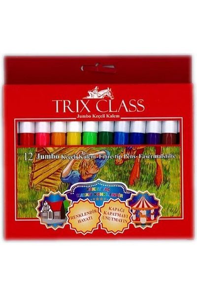 TRİX 12-Piece Jumbo Felt Pen