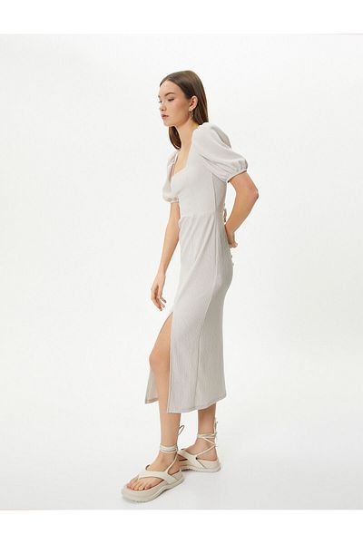 Koton Beige Young Girl Jersey Dress - 4Sal80002Ik 057