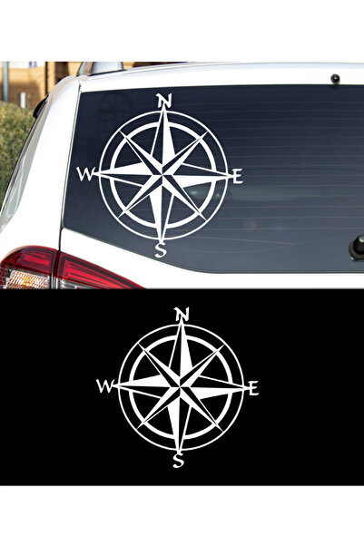 Melek Pazarı بوصلة أوتوماتيكية مقاس 20 × 20 سم للطرق الوعرة، ملصق سيارة للسفر