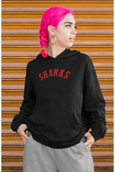 Fuddy Moda Oversize Shanks Back Printed Hooded Sweatshirt, Unisex One Piece Themed Anime Hoodie