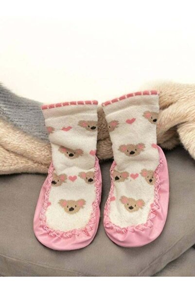 Zekids Girl's Anti-Slip Animal Figured Home Nursery Socks