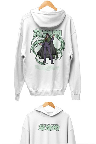 Fuddy Moda Oversize kroj Monkey D. Dragon Back Štampano Sa kapuljačom majica,...