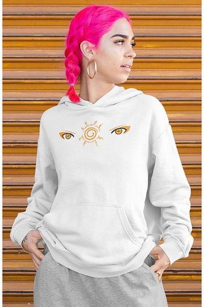 Fuddy Moda Naruto Sage Mode Unisex Oversize Hooded Sweatshirt - Back Printed Anime Themed Hoodie