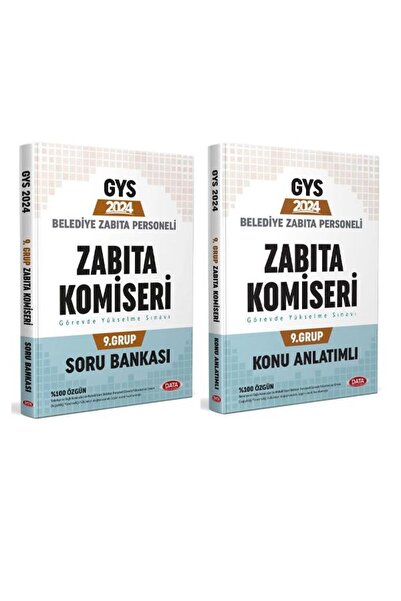 Data Yayınları 2024 Gys Belediye Zabıta Personeli Zabıta Komiseri 1. Grup Kon...