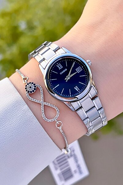 Casio Silver Navy Color Women's Wristwatch