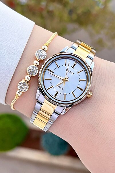 Casio Gold Gümüş Renk Kadın Kol Saat