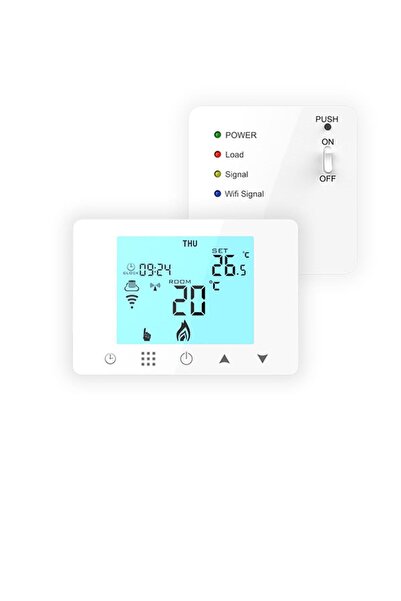 ALPSMART As-882k Wifi Taşınabilir Kablosuz Akıllı Kombi Kontrol Termostatı Tuya Destekli