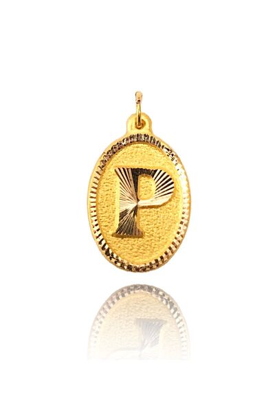 Nezihhan 0.25 gram 14 Ayar Altın P Harf Kolye Ucu
