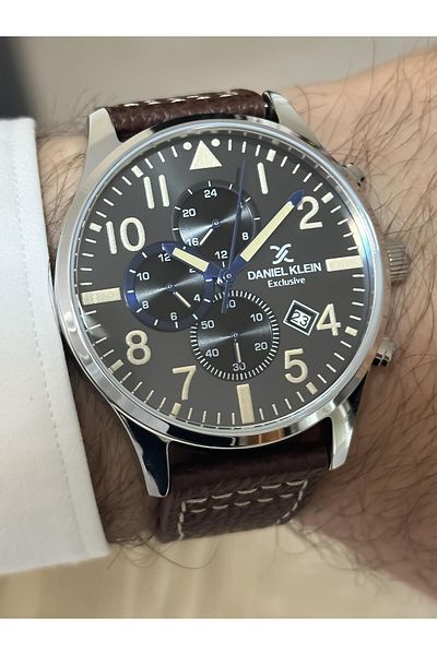 Daniel Klein Dani̇el Klein Exclusive Men's Wrist Watch Active Gauges with Dual Time