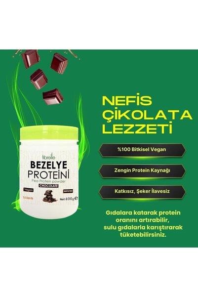 Fibrelle Pea Protein Chocolate / Pea Protein with Chocolate Flavor / High Protein Content