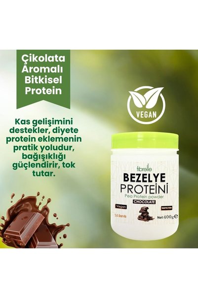 Fibrelle Pea Protein Chocolate / Pea Protein with Chocolate Flavor / High Protein Content