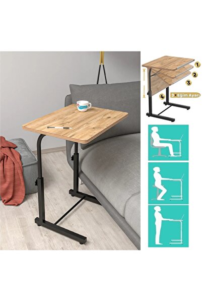 Depolife Notebook Laptop Bilgisayar Çalışma Masası Eğim Yükseklik Ayarlı Teke...