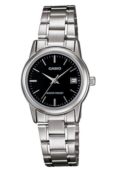 Casio Silver Black Color Women's Wristwatch
