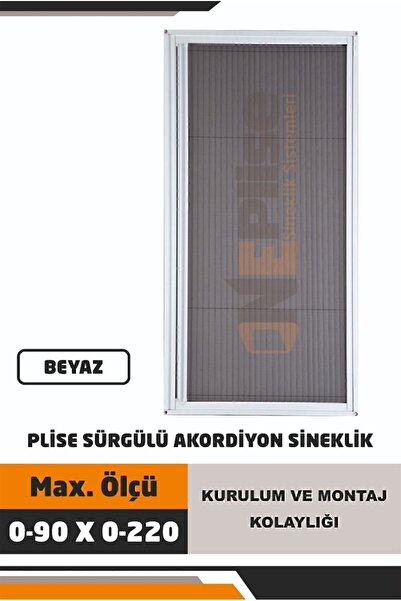 KÖROĞLU SİNEKLİK VE YAPI MARKET Plise Pileli Sürgülü Kapı Sinekliği Plisecim( Demir Kapı,pimapen Kapı Vs)kapı Için Sineklik