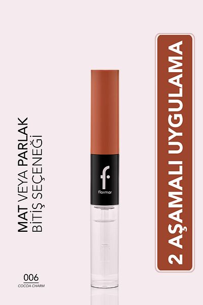 Flormar Duoglam Highly Pigmented Creamy Liquid Lipstick & Ultra Lasting Lip Gloss
