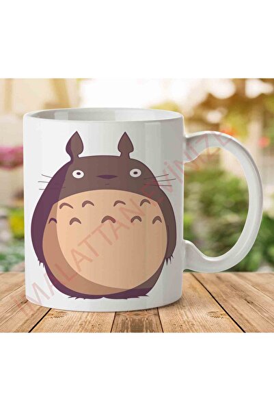 ART HEDİYE كوب مطبوع على الجانبين من الرسوم المتحركة Totoro