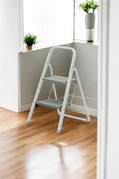 Sevinse Home 2 Basamaklı Katlanabilir Paslanmaz Çelik Merdiven