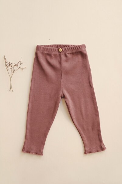 OhlalaKoala Gül Kurusu Dantelli Kaşkorse Bebek Tayt